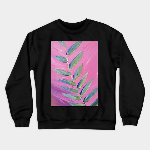 monstera plant leaf monstera leaves Crewneck Sweatshirt by Nevervand